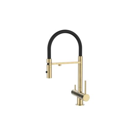 Смеситель для кухни IDDIS Ace ACEMGFFi05 с фильтром и гибким изливом, золото