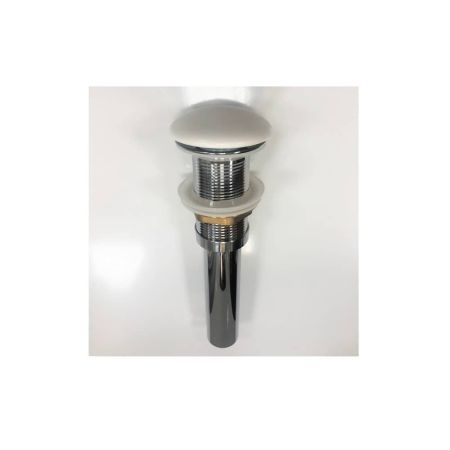 Донный клапан для раковины Comforty DK-01MW без перелива, click/clack, белый матовый