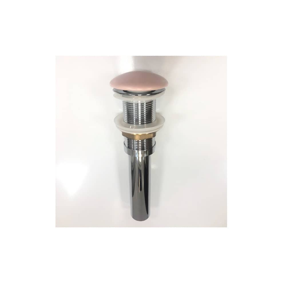 Донный клапан для раковины Comforty DK-01MP без перелива, click/clack, розовый матовый