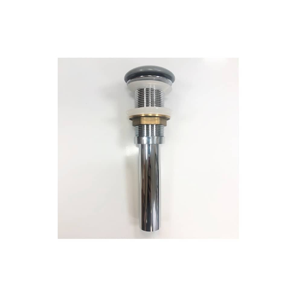 Донный клапан для раковины Comforty DK-01MH без перелива, click/clack, светло-серый матовый