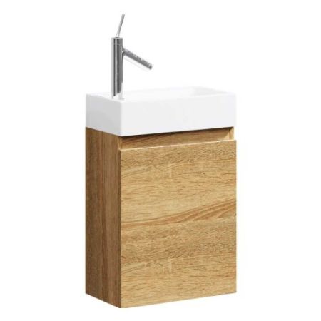Тумба подвесная Леон-МР 40 Ln-MP.01.04/DS (дуб сонома) + умывальник UNAM 220