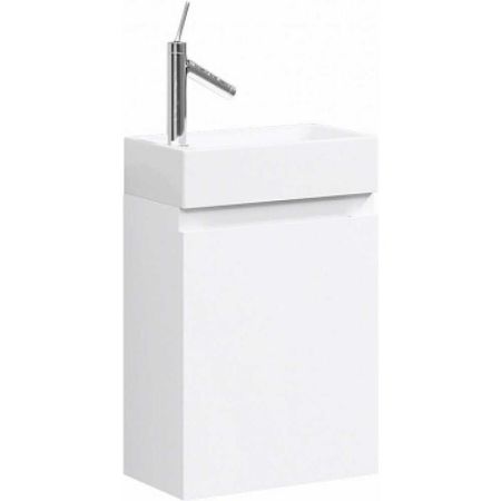 Тумба подвесная Леон-МР Ln-MP.01.04/W (белый) + умывальник UNAM 220