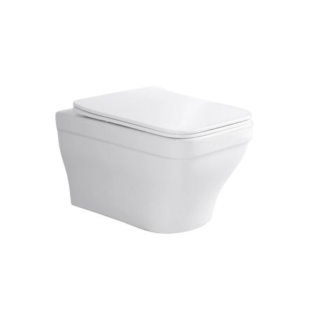 Унитаз подвесной безободковый AQUATEK AQ1163-00 АМАДЕО, тонкое сиденье с плавным закрыванием, крепеж Унитаз подвесной безободковый AQUATEK AQ1163-00 АМАДЕО, тонкое сиденье с плавным закрыванием, крепеж