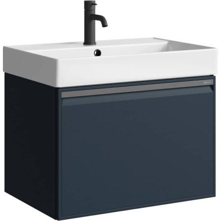 Тумба подвесная Pure 66 см PUR0165GRM серый с умывальником Вилис 650