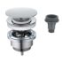 Донный клапан Aquatek AQ6007CR двухфункциональный (клик-клак/незапираемый) хром
