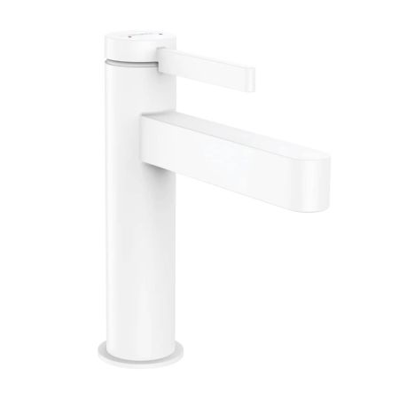 Смеситель для раковины Hansgrohe Finoris 110 76020700 со сливным гарнитуром, матовый белый