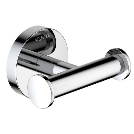 Крючок для ванной Aquatek Оберон AQ4202CR двойной настенный, хром
