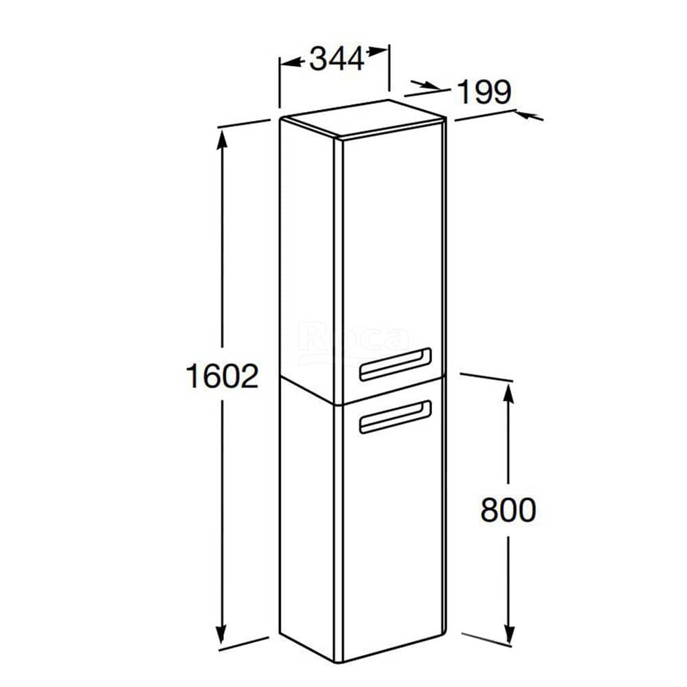 Шкаф-колонна The Gap Original L ZRU9307843 терракота, левая