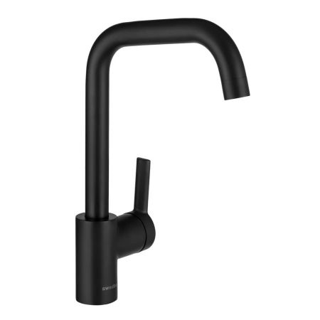 Смеситель для кухни Swedbe Diana 1041B, латунь, черный матовый, РАСПРОДАЖА витринный экземпляр