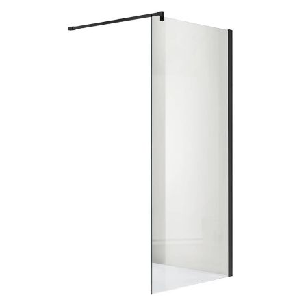 Душевая перегородка Walk in с держателем AQ WIW 10020BL 1000x2000 профиль черный, стекло прозрачное Душевая перегородка Walk in с держателем AQ WIW 10020BL 1000x2000 профиль черный, стекло прозрачное