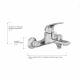 Смеситель для ванны AVRORA Glade AV3031 с коротким изливом, хром**** Смеситель для ванны AVRORA Glade AV3031 с коротким изливом, хром****