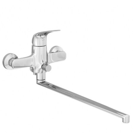 Смеситель для ванны AVRORA Glade AV3030 с длинным поворотным изливом 35 см, хром****