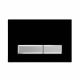 Панель смыва Aquatek Slim KDI-0000026 (009D-1) черная матовая, клавиши прямоугольные, никель