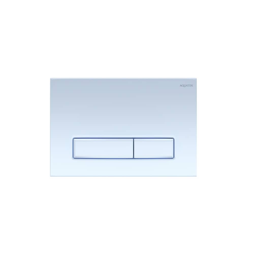 Панель смыва Aquatek Slim KDI-0000021 (009A) белая глянец, клавиши прямоугольные