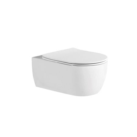 Унитаз подвесной безободковый AQUATEK AQ1106L-00 Европа 525*360*260мм, тонкое сиденье с плавным закрыванием, крепеж Унитаз подвесной безободковый AQUATEK AQ1106L-00 Европа 525*360*260мм, тонкое сиденье с плавным закрыванием, крепеж