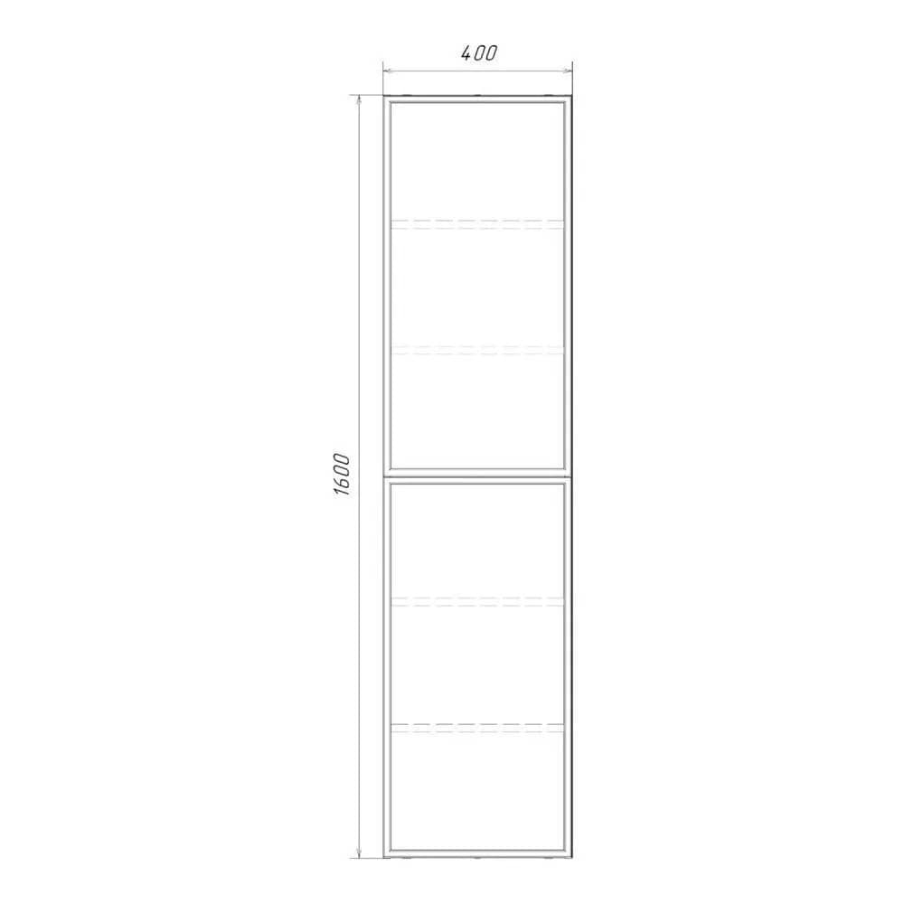 Шкаф-колонна Comforty Мадрид 40 белый матовый
