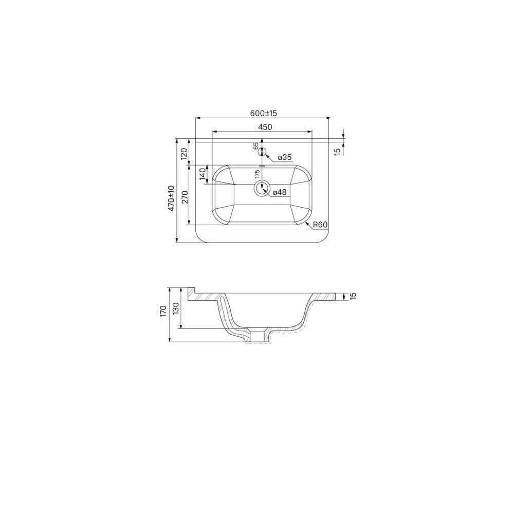 Тумба напольная 60 см IDDIS Edifice EDI60WFi95K с умывальником, белая РАСПРОДАЖА витринный экземпляр
