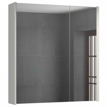 Женева 75 Зеркало-шкаф 80х75х16 см Дуб белый