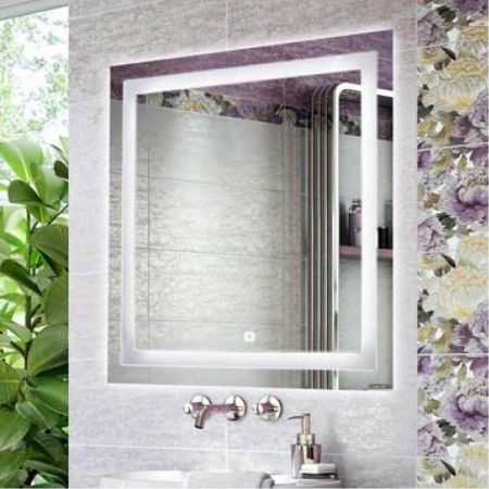 Квадрат 75 Зеркало с подсветкой 75х75 см