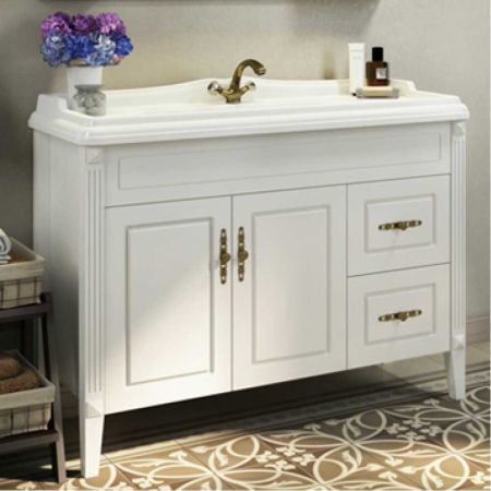 Палермо 120 Тумба-умывальник 860х1200х490 белая с раковиной Comforty 3312