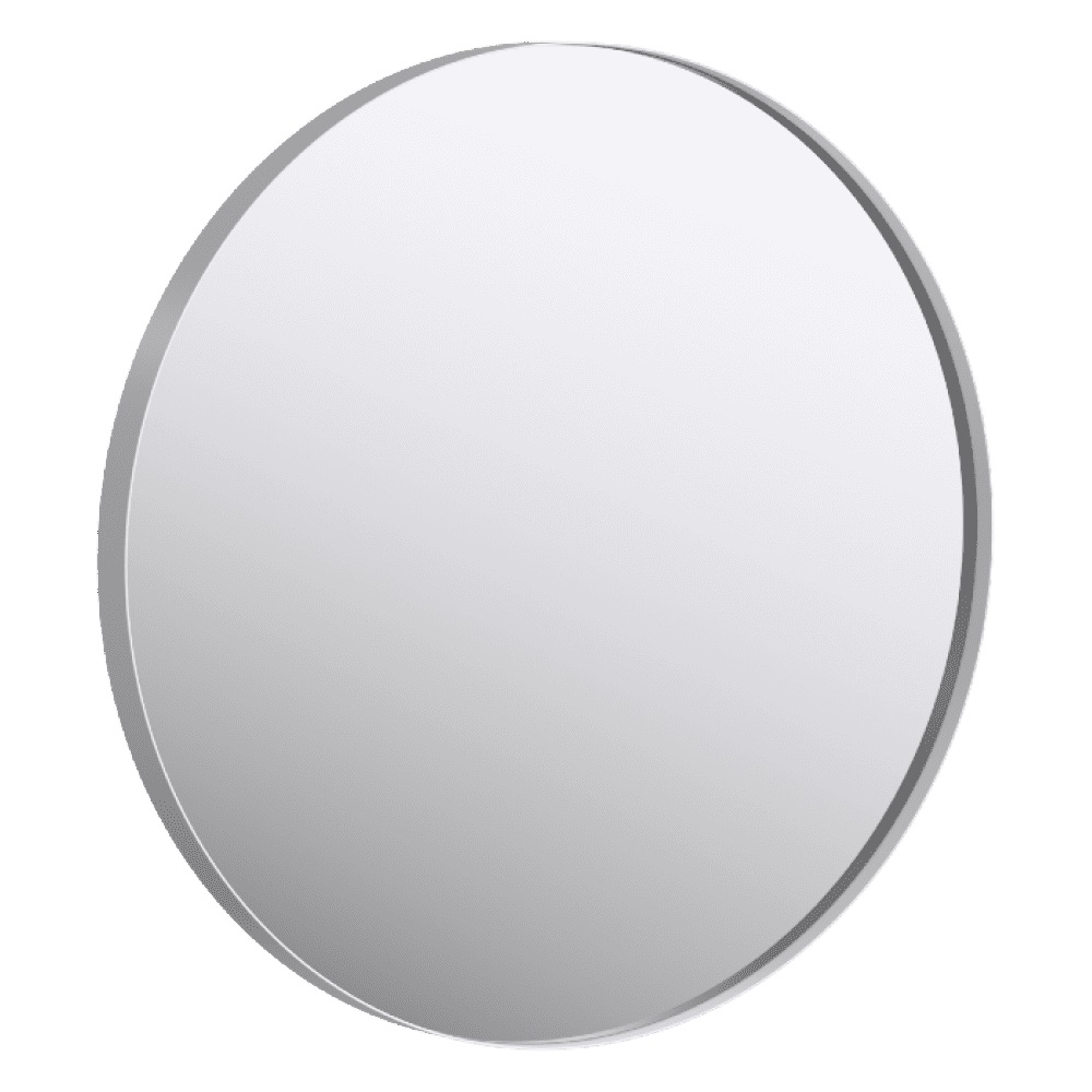 Зеркало круглое RM0208W в металлической раме, белый, 80 см