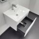 Тумба-умывальник подвесная Comforty Валдай-60П белая матовая с раковиной Comforty 4460