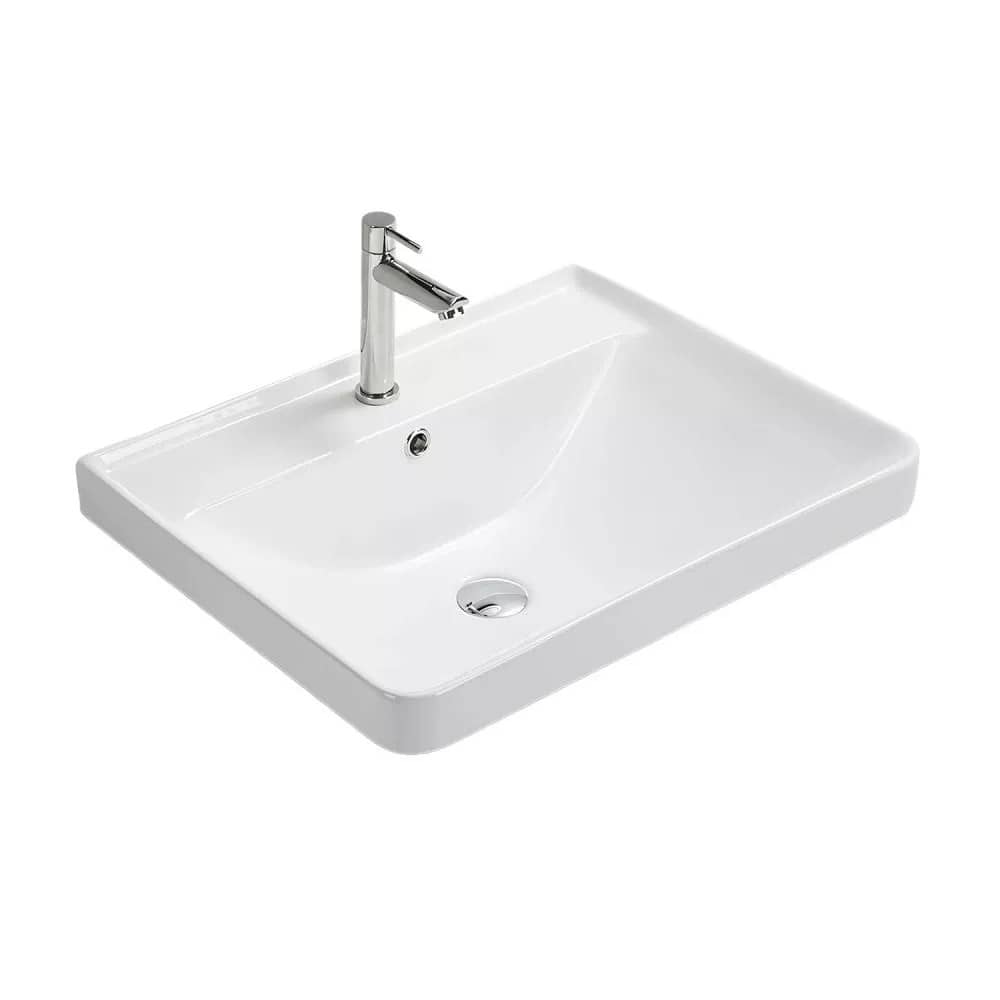 Тумба-умывальник подвесная Comforty Валдай-60П2 белая матовая с раковиной Comforty 4460