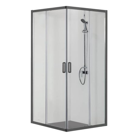 Душевой уголок Aquatek AQ ARI KV 09020BL 90x90x200 квадратный, раздвиж. двери, профиль черный Душевой уголок Aquatek AQ ARI KV 09020BL 90x90x200 квадратный, раздвиж. двери, профиль черный