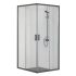 Душевой уголок Aquatek AQ ARI KV 09020BL 90x90x200 квадратный, раздвиж. двери, профиль черный