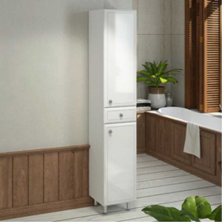 Сочи 35 Шкаф-колонна 1900х350х320 мм Белый