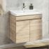 Тромсе 60 Тумба-умывальник 63х60х40 см Дуб сонома с раковиной Fest 60 FST60SLWB01