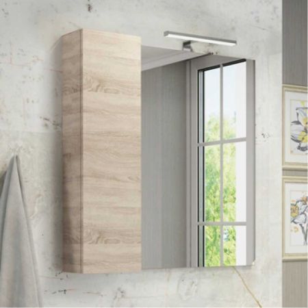 Зеркало-шкаф Comforty Тромсе 80 см Дуб сонома РАСПРОДАЖА витринный экземпляр