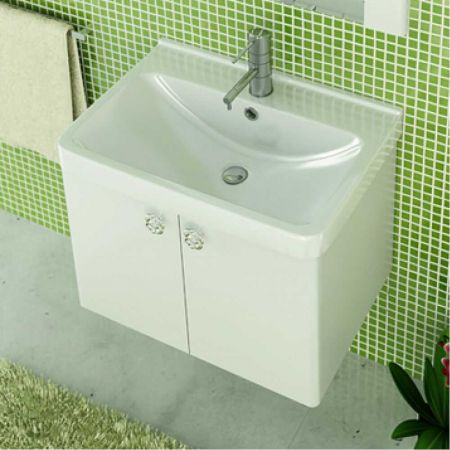 Флоренция 70П Тумба-умывальник подвесная 50х70х45 см Белый