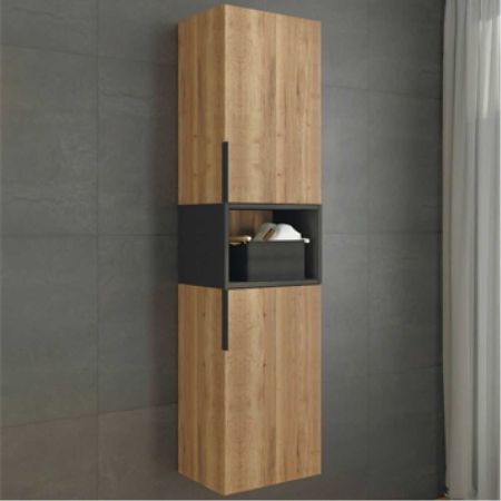 Штутгарт 40 Шкаф-колонна 1600х400х320 мм Дуб темно-коричневый