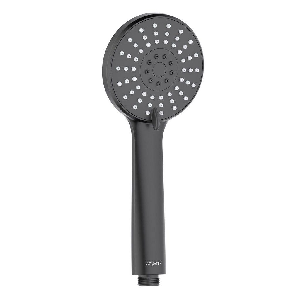 Ручной душ Aquatek Бетта 100 3 jet AQ2009MB, черный матовый Ручной душ Aquatek Бетта 100 3 jet AQ2009MB, черный матовый