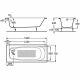 ВАННА ROCA Continental 212914001 140x70 + ножки 150412330 ВАННА ROCA Continental 212914001 140x70 + ножки 150412330