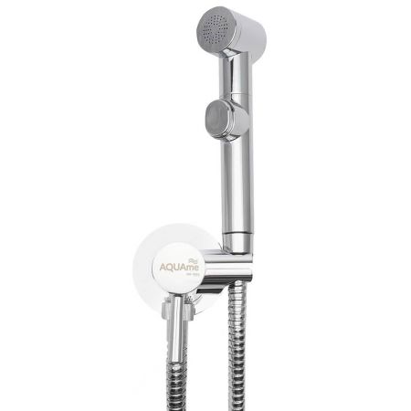 Смеситель с гигиеническим душем (скрытый монтаж, пластиковая лейка) AQUAme Standart AQM6001CR, хром Смеситель с гигиеническим душем (скрытый монтаж, пластиковая лейка) AQUAme Standart AQM6001CR, хром