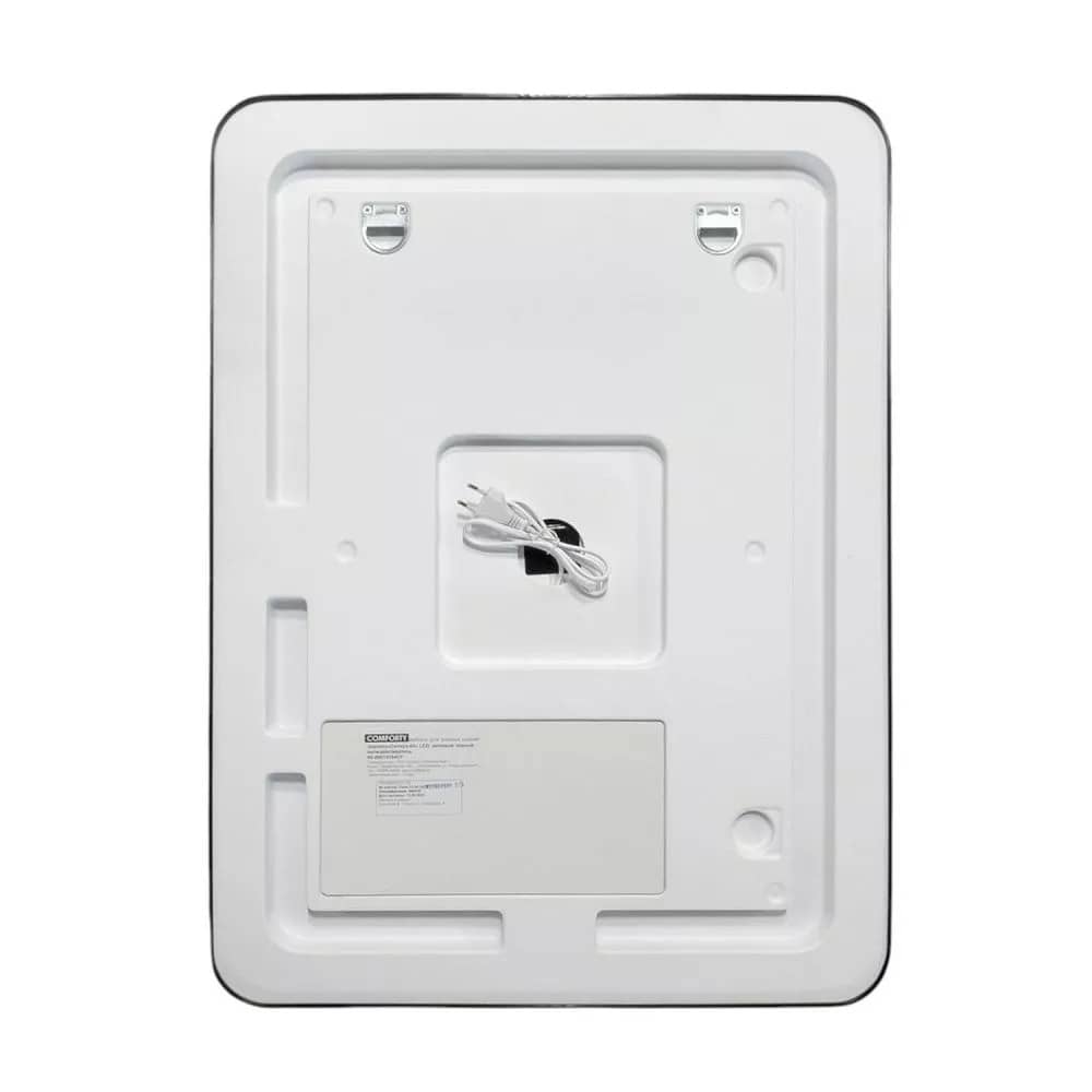 Зеркало в черной раме 60 см Comforty Ситара-60, LED-подсветка, бесконтактный сенсор, антизапотевание Зеркало в черной раме 60 см Comforty Ситара-60, LED-подсветка, бесконтактный сенсор, антизапотевание