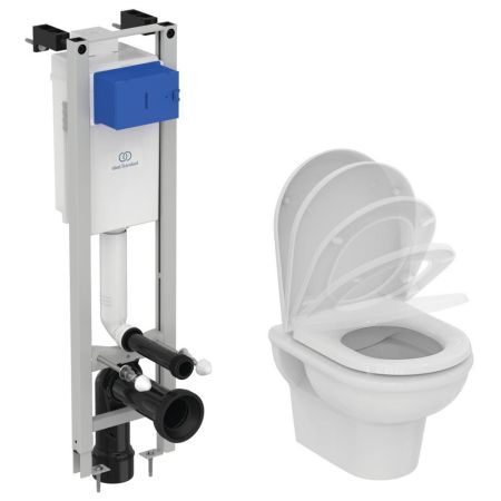 Комплект Ideal Standard X022601 PROSYS ECO FRAME EXACTO 3 в 1: инсталляция + унитаз подвесной + крышка Комплект Ideal Standard X022601 PROSYS ECO FRAME EXACTO 3 в 1: инсталляция + унитаз подвесной + крышка