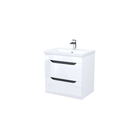 Тумба с умывальником подвесная 60 см IDDIS Ray RAY60W0i95K, белая глянец