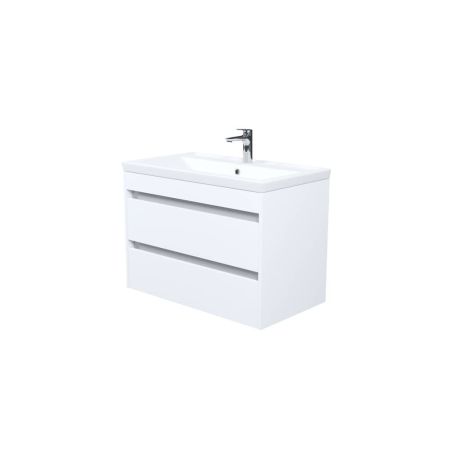 Тумба с умывальником подвесная 80 см IDDIS Zodiac X ZDX80W0i95K, белая матовая