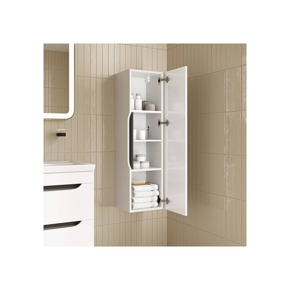 Пенал подвесной 30 см IDDIS Ray RAY30W0i97, белый глянцевый