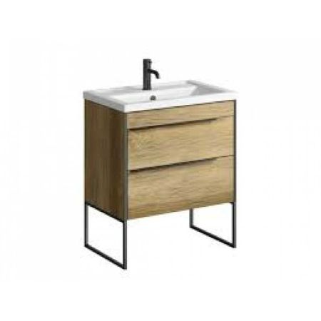 Тумба напольная FARGO FRG0107DB/FRGN440 дуб балтийский +  умывальник Фостер 70