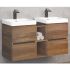 Набор мебели Дартфорд-110 дуб тёмно-коричневый с раковиной Адриана-45 1WH501630