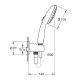 Душевой набор GROHE Tempesta 110 26406003, ручной душ с держателем, шланг, хром***