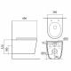 Унитаз-компакт подвесной AQUATEK AQ1904T-00 Вега TORNADO, тонкое сиденье с микролифтом, крепеж