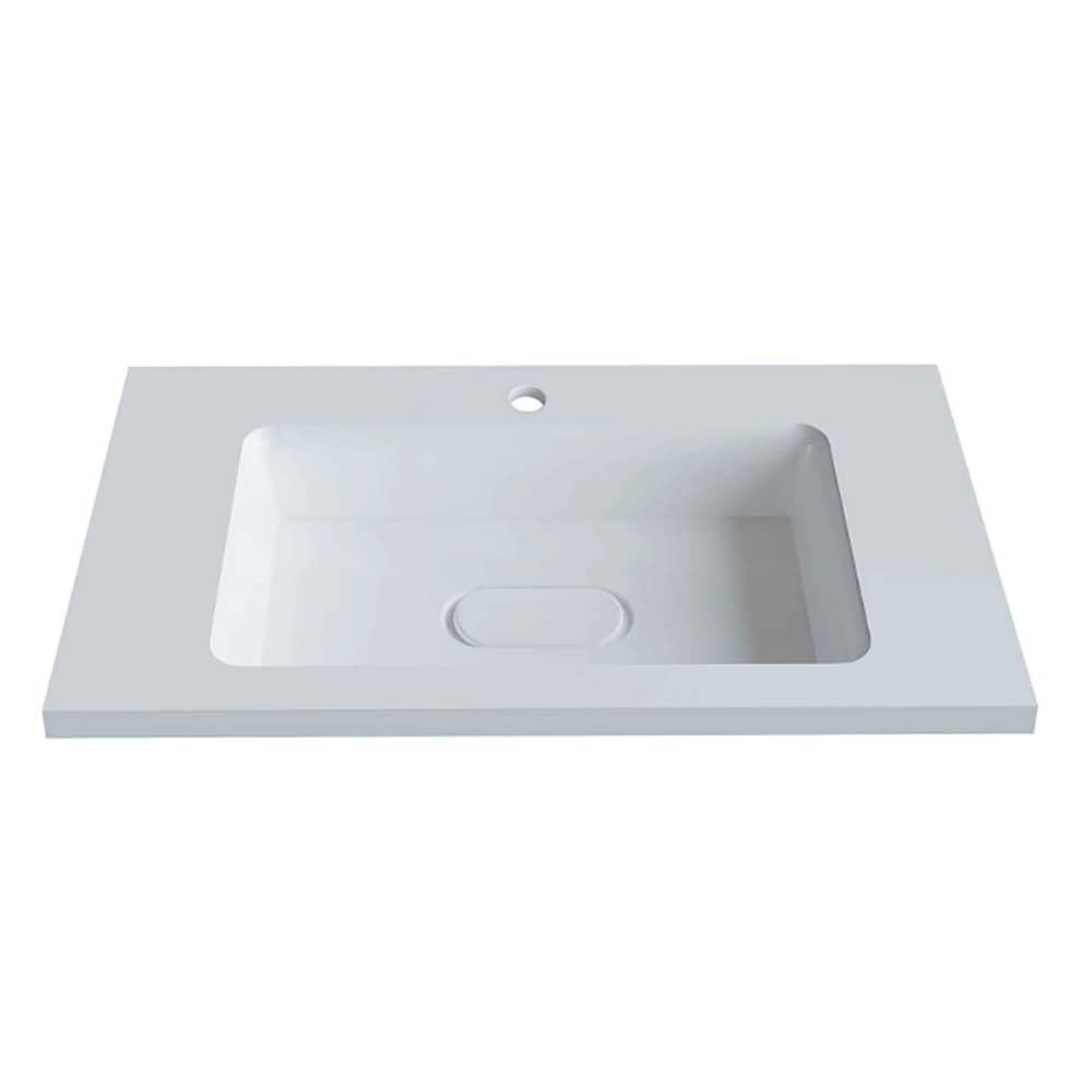 Подвесная тумба Velvex Alba 800-0-1 (Madera Modul) тирамису с раковиной Modul 80