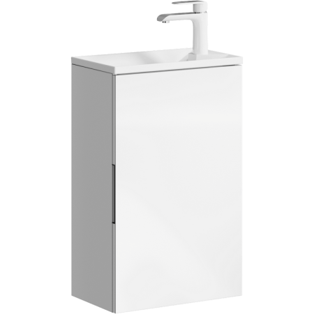 Тумба подвесная Accent 40 ACC0104W белый +  умывальник Malaga 420