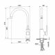 Смеситель для кухни с высоким поворотным изливом Aquatek Европа AQ1382MB черный