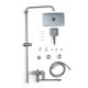 Душевая система 3 jet с длинным изливом и верхним душем Aquatek Ника AQ2840BGM, оружейная сталь Душевая система 3 jet с длинным изливом и верхним душем Aquatek Ника AQ2840BGM, оружейная сталь